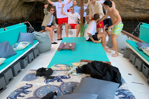Ibiza: Sea Caves and Snorkeling Cruise with Drinks & Tapas