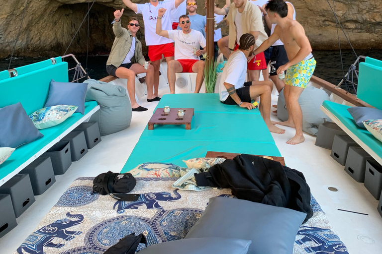 Ibiza: Sea Caves and Snorkeling Cruise with Drinks & Tapas