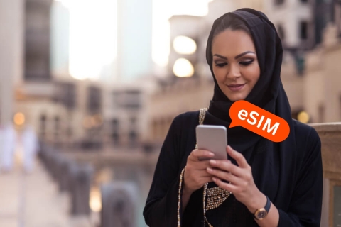 Desde Riad: Arabia Saudí eSIM Plan de datos en itinerancia3GB /15 Días