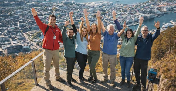 Bergen: Ulriken & Fløyen Tour with Return-to-Ship Guarantee