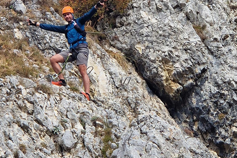 Brașov: Guided Gorge Hike, Caves, and Via Ferrata Adventure Brașov: Guided Hike and Caves