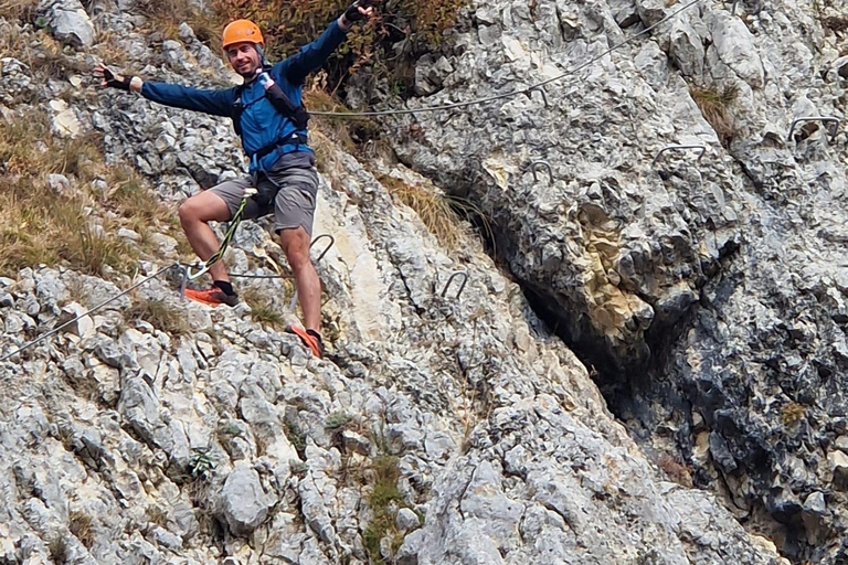 Brașov: Guided Gorge Hike, Caves, and Via Ferrata Adventure Brașov: Guided Hike and Caves