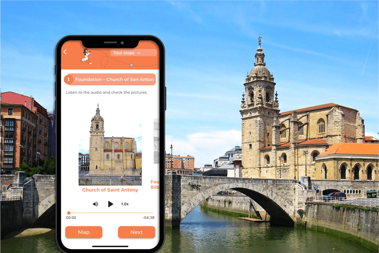 Bilbao's Historic Center: A self-guided tour created by an official guide Getxo Suspension Bridge + Historic Quarter Tour on your mobile
