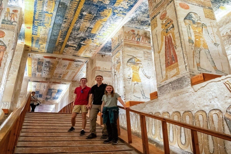 Desde Luxor: Crucero de 4 días por el Nilo hasta Asuán con Viaje en GloboBarco de lujo