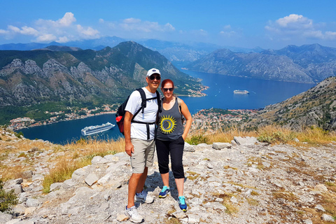 Hiking downhill Krstac to Kotor, visit San Giovanni fortress
