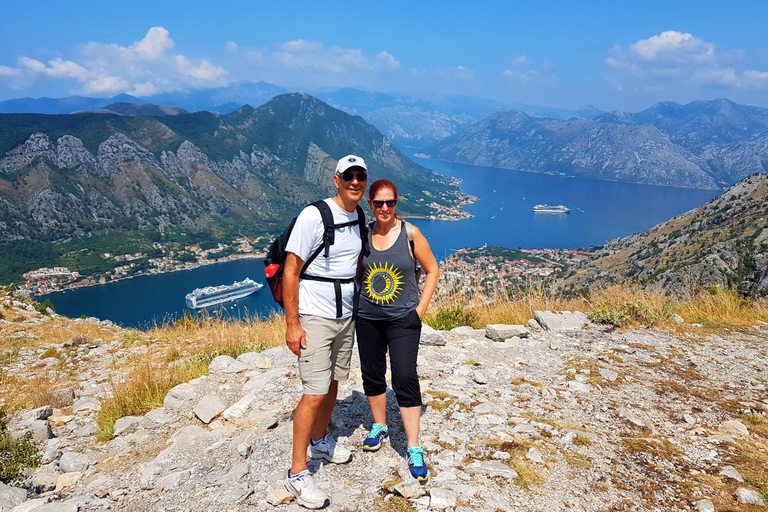 Hiking downhill Krstac to Kotor, visit San Giovanni fortress