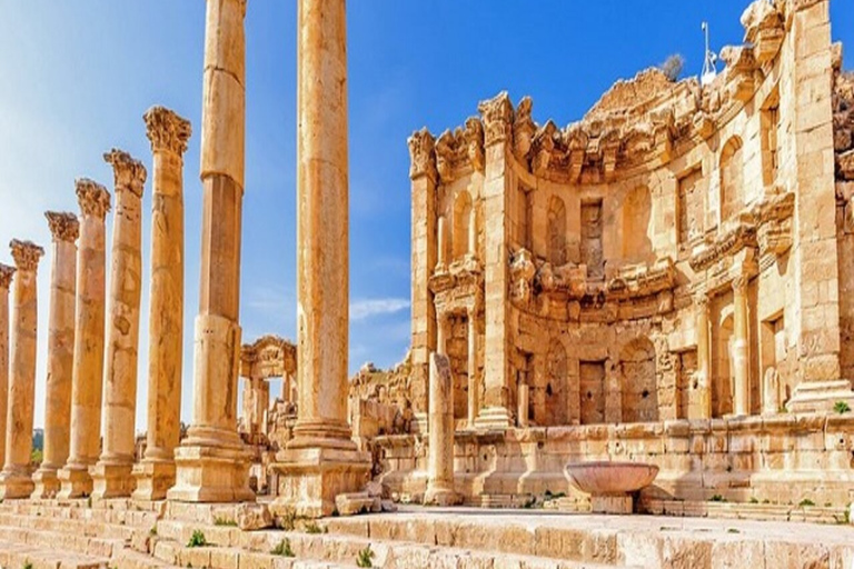 Au départ d'Amman : Jerash, Château d'Ajloun Um Qais - Visite privéeAu départ d'Amman : Jerash, visite privée du château d'Ajloun