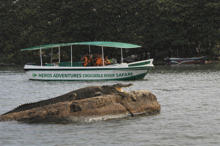 Mirissa to Matara Crocodile Watching Nilwala Boat Tours Private Boat River Fishing