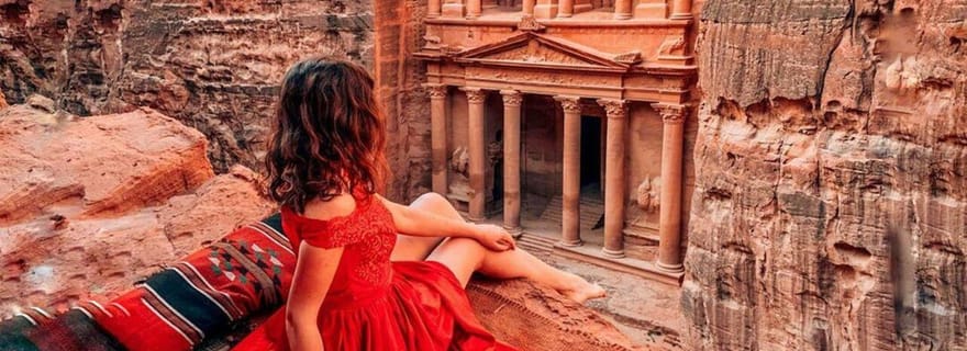 Depuis Amman : visite d'une journée à Petra et Wadi Rum, en groupe ou privé