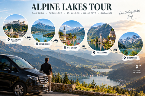 Salzburg: Hallstatt & Alpine Lakes Private Guided Tour