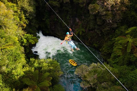 Rotorua Ziplines: Rafting + Hot Pool Combo - Free Sauna - Image 2
