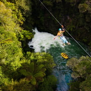 Rotorua Ziplines: Rafting + Hot Pool Combo - Free Sauna