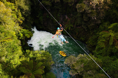 Rotorua Ziplines & Rotorua Rafting Combo - Free Sauna