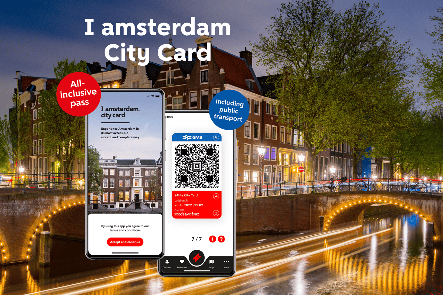 Amsterdam: City Card with Free Entrance & Public Transport - 48-Hours Digital City Card