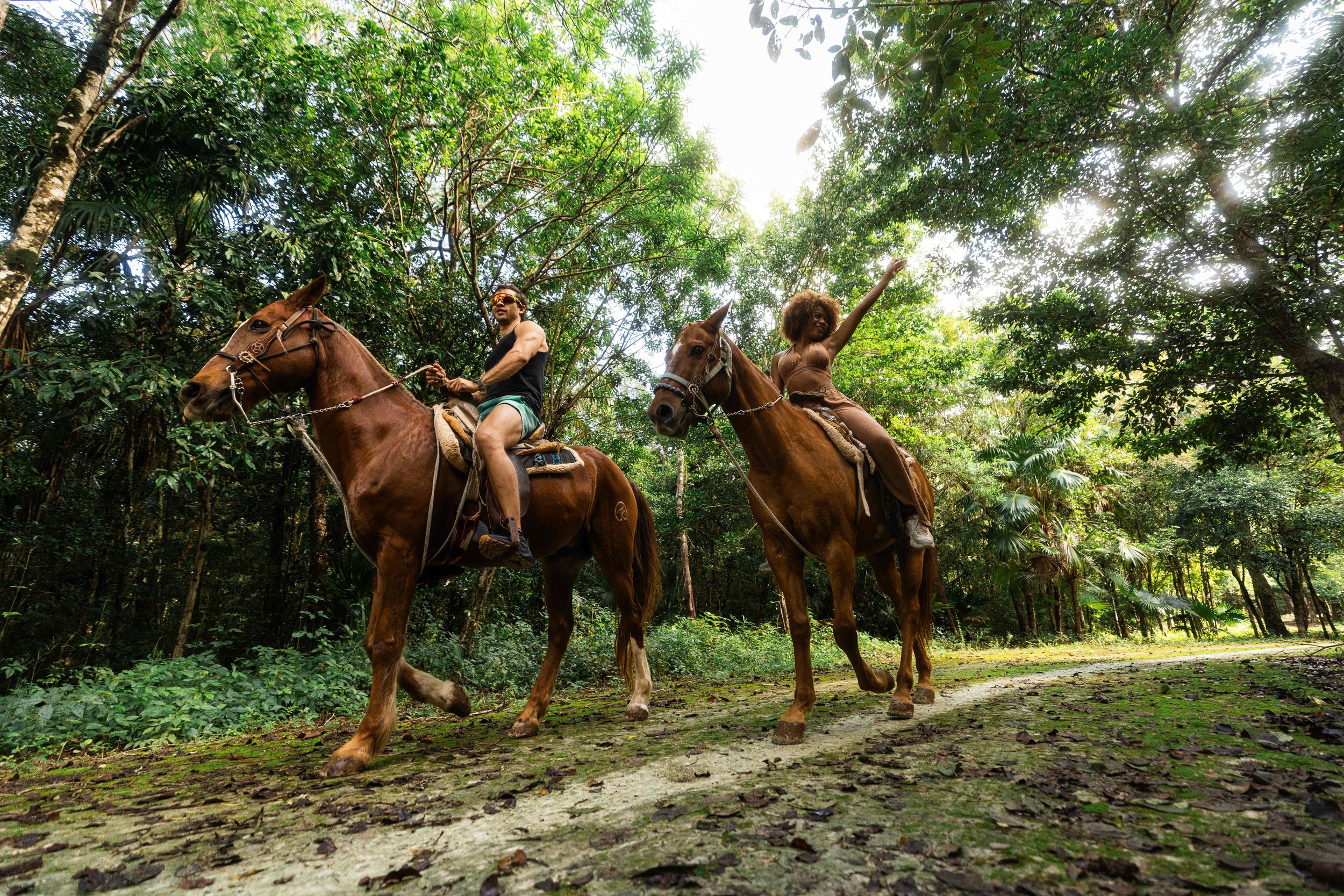 Riviera Maya: Reitausflug, Zipline und ATV-Abenteuer