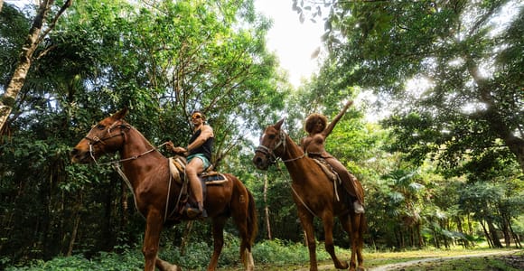 Riviera Maya: Reitausflug, Zipline und ATV-Abenteuer