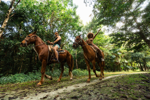 Horseback Riding & ATV Adventure with Ziplines & Cenote Horseback Riding & ATV Single