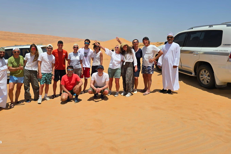 Shared Wahiba Desert Tour with Wadi, Cave, Bedouin & Sunset