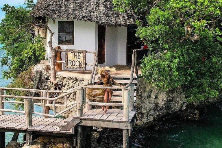 Zanzibar: Dining Experience at The Rock Restaurant Zanzibar: The Rock Restaurant & relax at beach