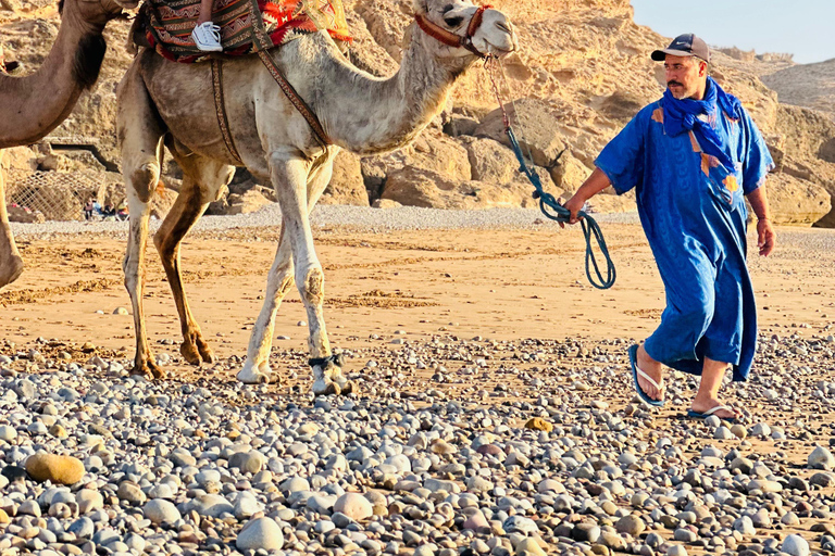 Agadir/Taghazout: Sunset Camel Ride with BBQ and Music Show