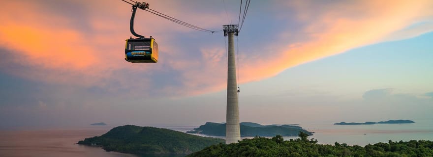 Phu Quoc : excursion en bateau sur 3 îles, téléphérique, parc aquatique| Vietnam