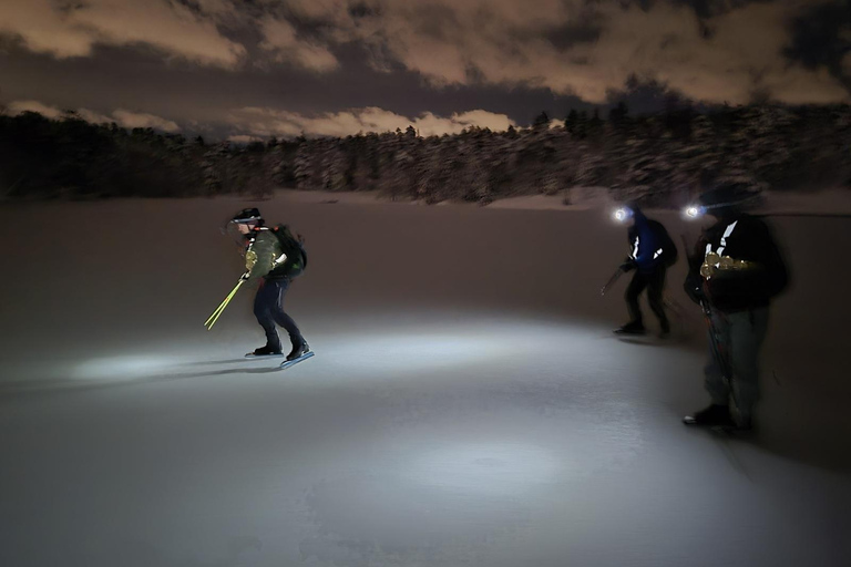 Stockholm: Ice Skating with fire & chance of Northern Lights