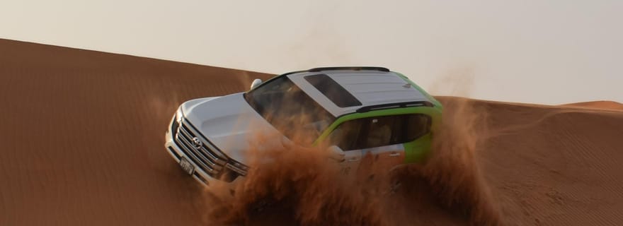 Dubaï : safari dans les dunes rouges, quad, balade à dos de chameau, dîner barbecue
