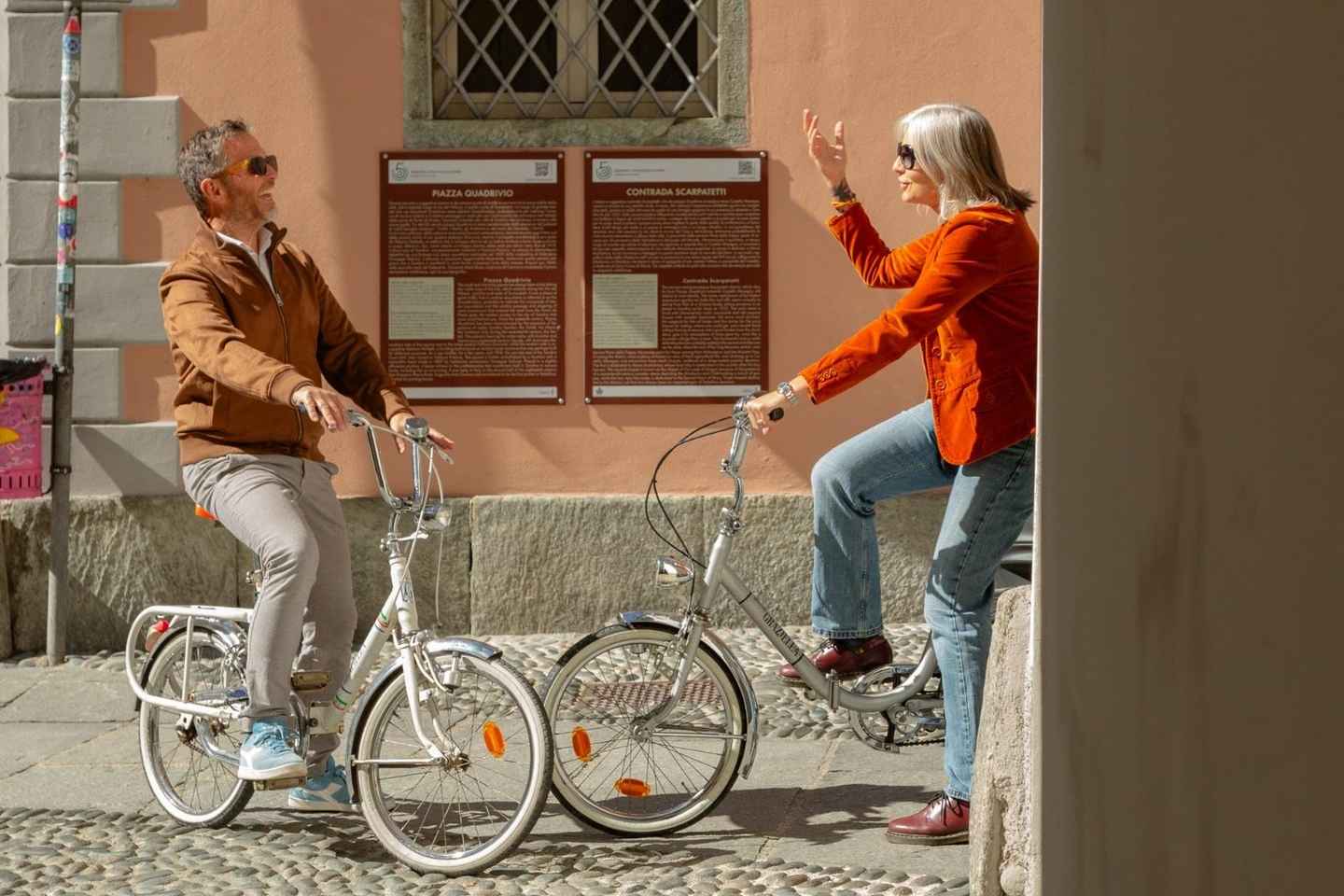 Sondrio: tour con biciclette d'epoca italiane e degustazione prodotti