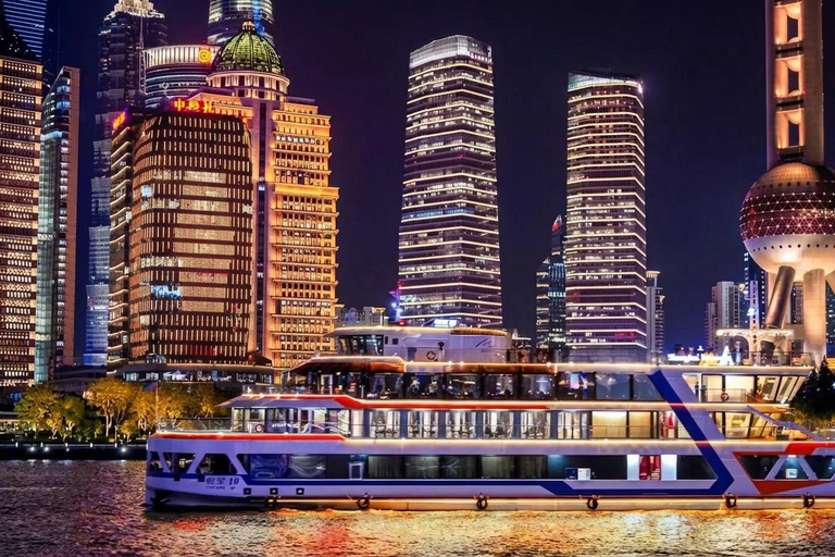Shanghai: The Bund’s Iconic Views by Luxury Night Cruise Dragon Cruise Buffet