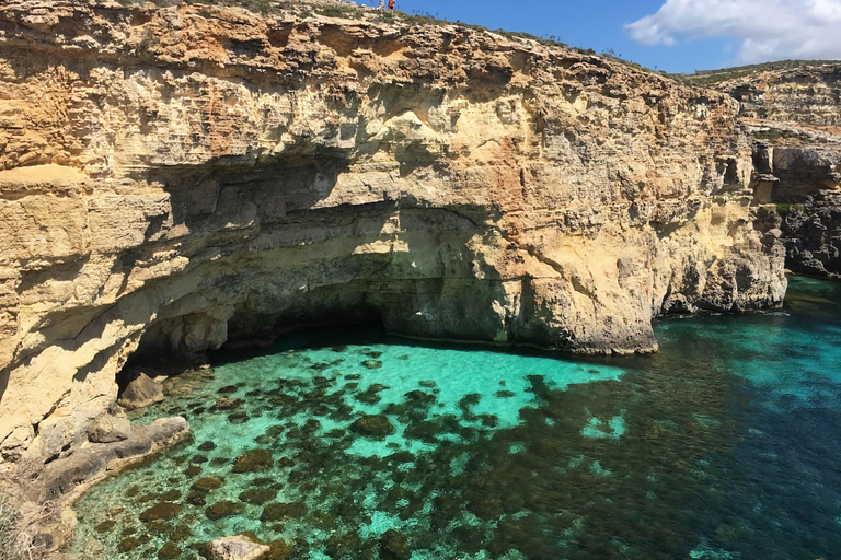 From Mellieha: Three Bay Cruise including the Blue Lagoon