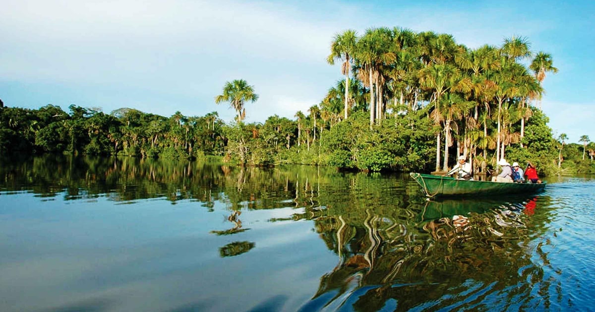 Tambopata Regenwald 4D Sandoval See Lagerfeuer Wanderung