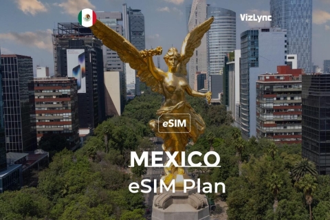 Najlepsze eSIM-y dotyczące wyłącznie danych podróżnych dla Meksyku: z szybkością 4G LTEMeksyk Premium Multi Network eSIM 4 GB na 30 dni