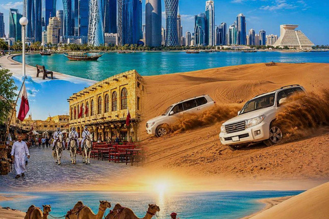 Doha: Desert Safari, City Tour, With Free Dhow Cruise Doha: Desert Safari, City Tour, and Dhow Cruise Combo