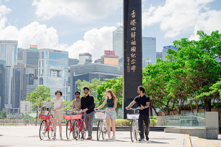 Victoria Harbour Shoreline Bike + Street Food Half-day Tour