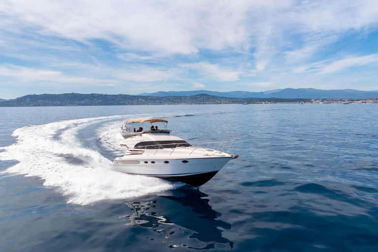 Juan-les-Pins: Boat rental to the Lérins Islands with a skipper Full day – 8 hours