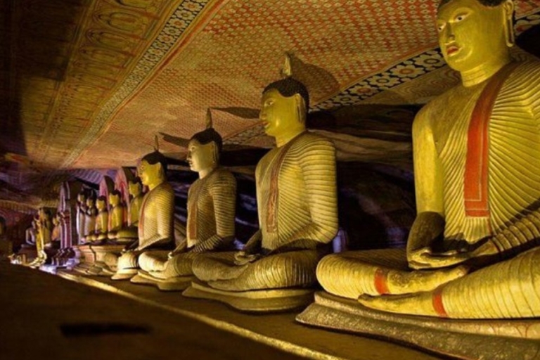 "Circuit d'immersion au temple de la grotte de Dambulla et au village culturel