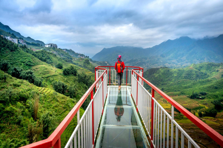 Hanoi: Sapa 3-Day Fansipan, Glassbridge, Cat Cat & Moana Half Day Glassbridge & Silver Waterfall From Sapa Town