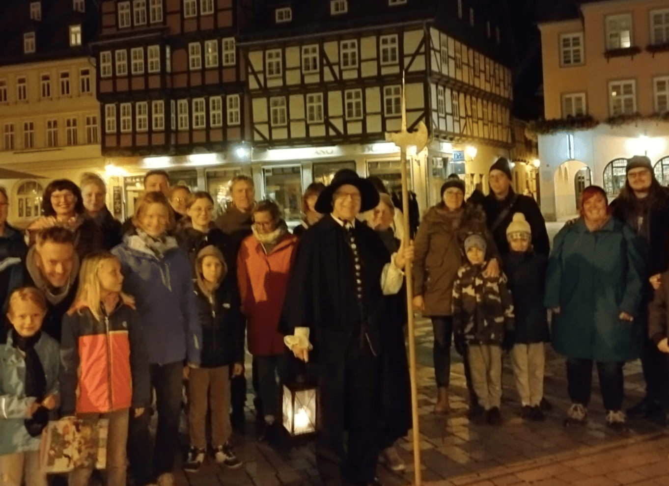 Den legendariske vægtertur gennem Quedlinburg om aftenen