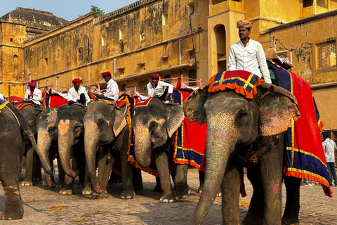 Visite nocturne du Triangle d'Or avec Ranthambore en voiture 6 Nuits 7 JoursVoiture AC + visite guidée uniquement