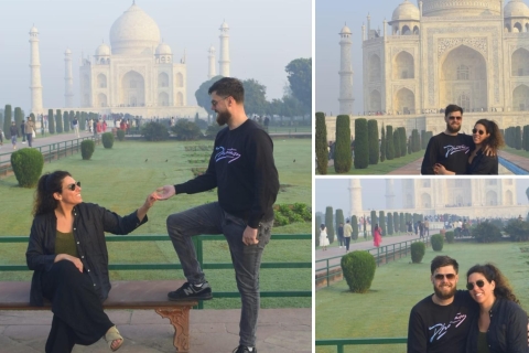 Desde Delhi: Visita al Taj Mahal y al Fuerte de Agra al AmanecerIncluye coche y entradas electrónicas a monumentos