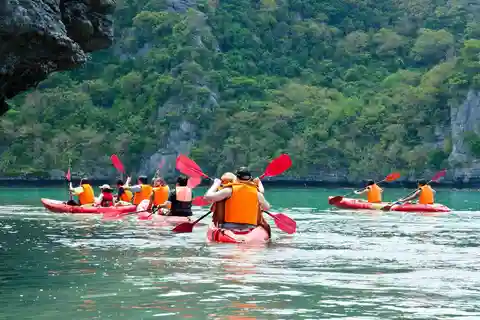 Krabi : Kayak à Ao Thalane et randonnée en VTT