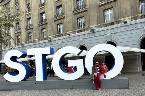 Santiago: Walking Tour with Bilingual Guide