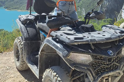Tirana: Off-Road ATV Adventure to Bovilla Canyon & Viewpoint Bovilla Lake – Single Ride (1 People / 1 Quad Bike)
