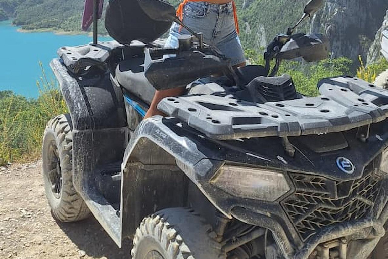 Tirana: Off-Road ATV Adventure to Bovilla Canyon & Viewpoint Bovilla Lake – Single Ride (1 People / 1 Quad Bike)