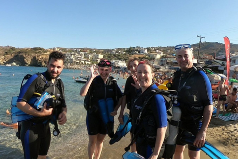 Heraklion: Lección de buceo para principiantes con instructor PADIInmersión para principiantes en la bahía de Agia pelagia - Sin traslado