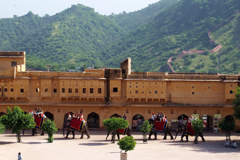 Journée complète de visite privée de Jaipur (formule tout compris)Visite avec voiture climatisée + guide touristique