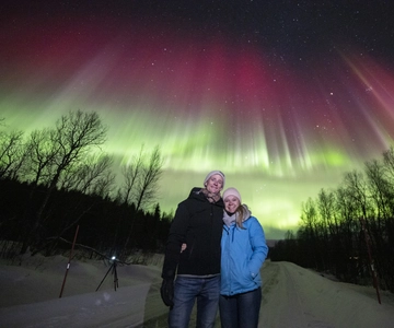 From Tromsø: Northern Lights Chase with Photos & Snacks