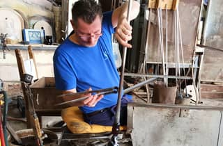Bootsfahrt von Venedig zur Glasfabrik in Murano
