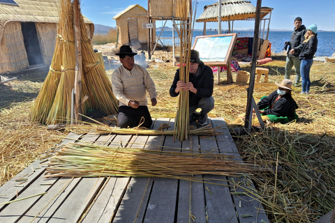 Lake Titicaca: Chimu Floating Island with totora weaving and fishing workshops Visit Chimu Island privately