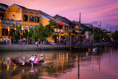 Coconut Jungle &amp; Basket Boat &amp; Hoi An City &amp; Release LanternTour particular, traslado de carro particular e guia de turismo particular